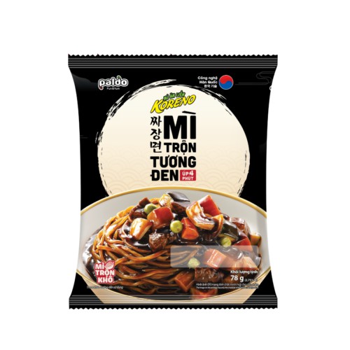 Mì Trộn Tương Đen Paldo Koreno Úp 4 Phút 78g