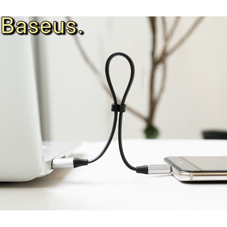 Dây cáp sạc Baseus truyền dữ liệu dành cho Lightning Portable 23cm (2A, Sạc nhanh, Siêu ngắn, Siêu bền)
