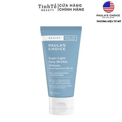 Kem dưỡng ngày Paula's Choice Resist super light daily wrinkle defence SPF30 60ml