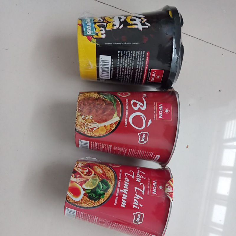 Mì Ly ViFon Xốt gà chua cay,lẩu thái tomyum,mì bò