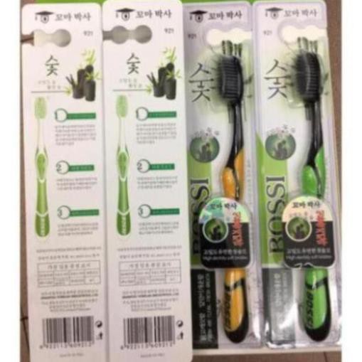 [ SIÊU SALE ] Hộp 30 cái Bàn Chải Đánh Răng Than Tre Hoạt Tính Bossi Hàn Quốc