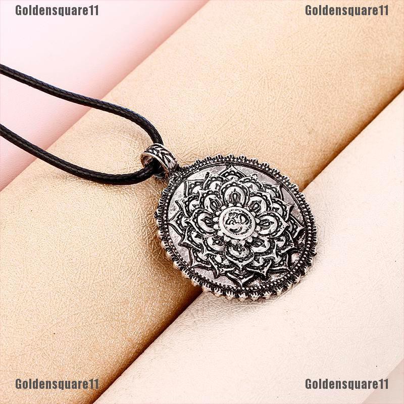 [Golds] Vòng Cổ Bùa Hộ Mệnh Tập Yoga Mặt Hoa Sen Mandala