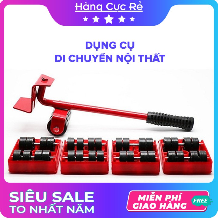 Dụng cụ di chuyển đồ nặng Freeship Bộ dụng cụ chuyển đồ đa năng tải trọng lớn đến 150Kg - Shop Hàng Cực Rẻ