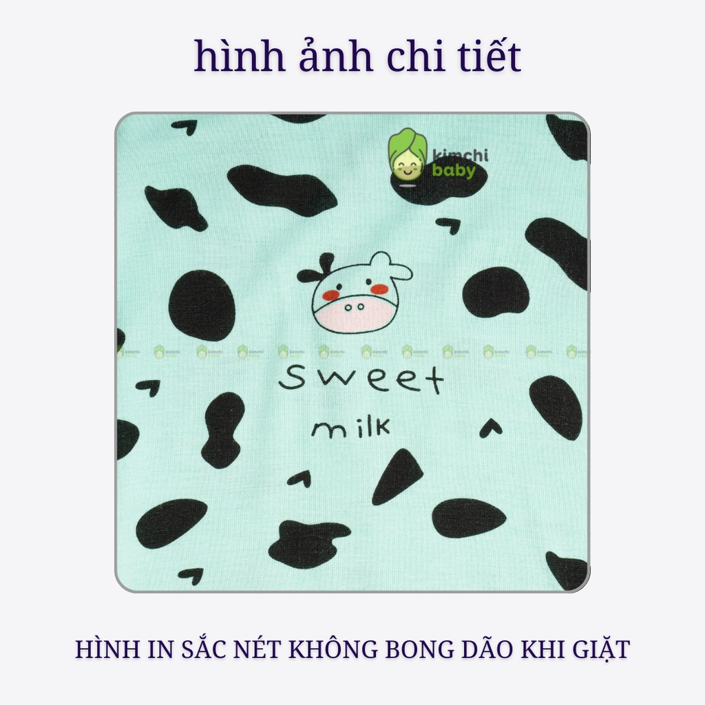 Bộ Cộc Tay Cho Bé Trai, Bé Gái Minky Mom Vải Thun Lạnh Bò Sữa Nhiều Màu, Bộ Quần Áo Trẻ Em Mặc Nhà MKM2202