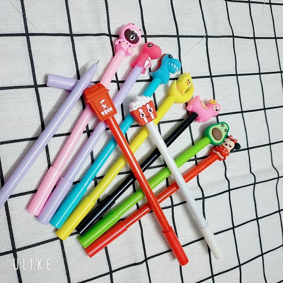 Set 20 chiếc Bút siêu xinh cute mẫu mới kèm túi đựng dễ thương