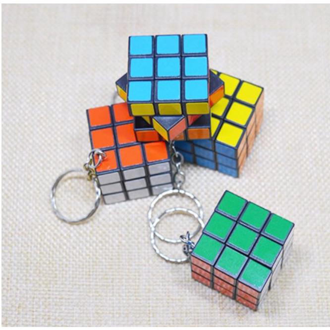 Móc khóa rubik cube 3x3 chất lượng cao dùng để treo móc chìa khóa tiện dụng