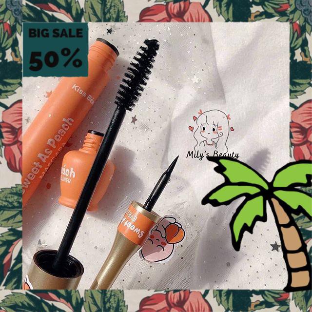 Mascara Chuốt Mi TRÁI ĐÀO CAM 864 Kissbeauty nội địa sỉ rẻ lâu trôi dài cong dày mi eye makeup | BigBuy360 - bigbuy360.vn