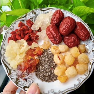 [BÁN LẺ] Combo táo đỏ, hạt sen, long nhãn, kỷ tử nguyên liệu nấu chè, chưng yến