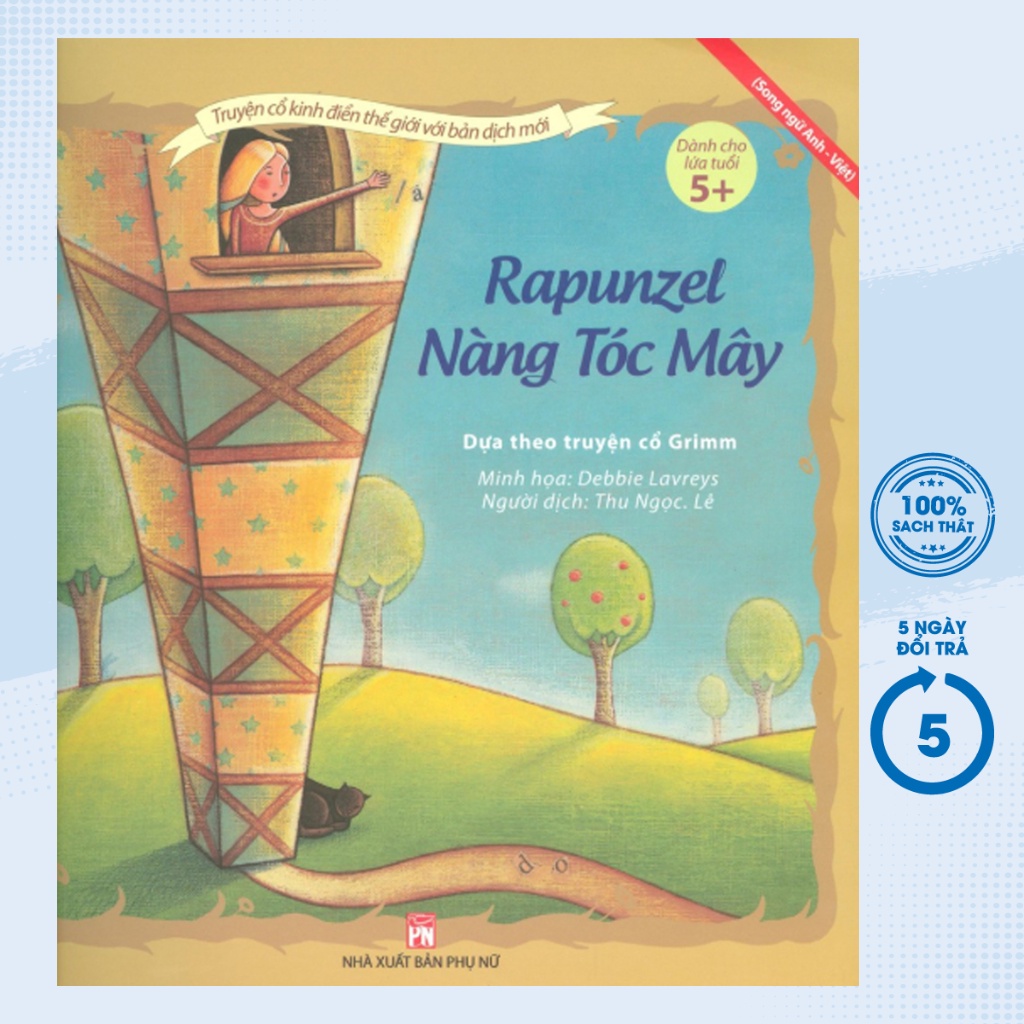 Sách - Nàng Tóc Mây - Rapunzel - PNU