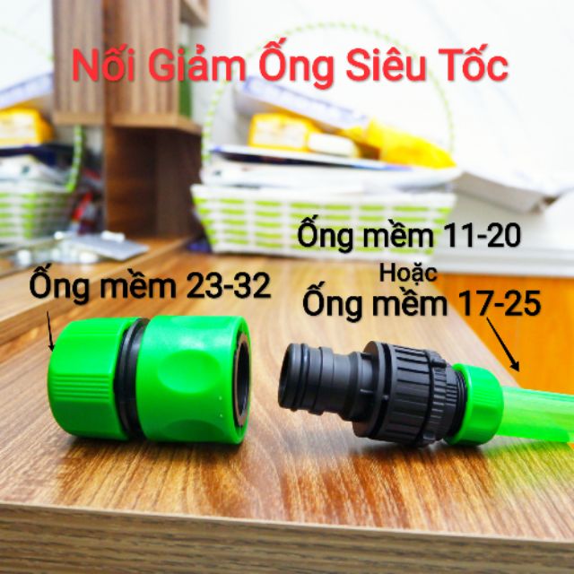 Nối giảm kết nối siêu nhanh ống dây mềm DN 25, 27 về ống DN 12, 14, 16, 18, 20, 21 Aquamate Đài Loan