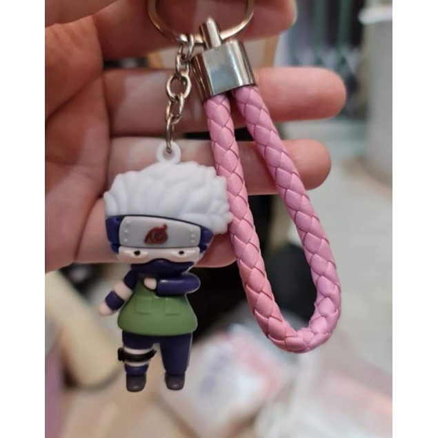MÓC KHÓA NHÂN VẬT  NARUTO CÓ KÈM DÂY DA ĐỘC ĐÁO
