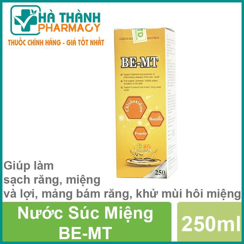 Nước Súc Miệng BE-MT - Giúp làm sạch răng, miệng và lợi, mảng bám răng, khử mùi hôi. Làm dịu sưng, viêm, nhiệt miệng