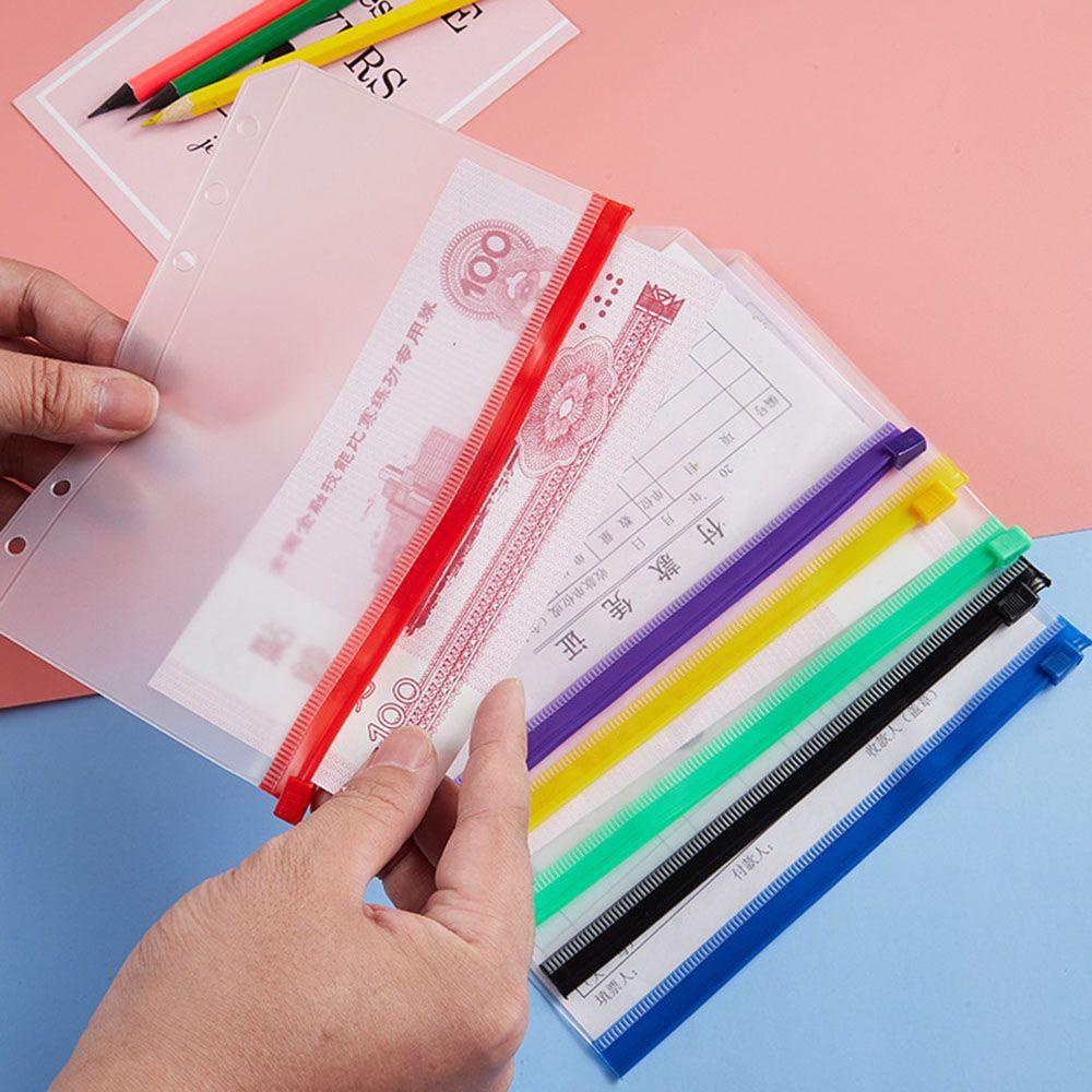 Túi Đựng Tài Liệu 6 Ngăn Trong Suốt Chống Thấm Nước Tiện Lợi