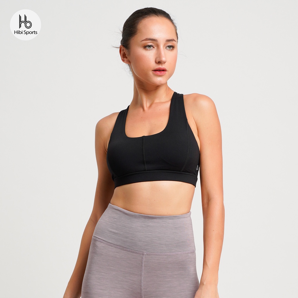 Áo tập Yoga 4 dây đan BA505 Hibi Sports - Có mút nâng ngực bên trong