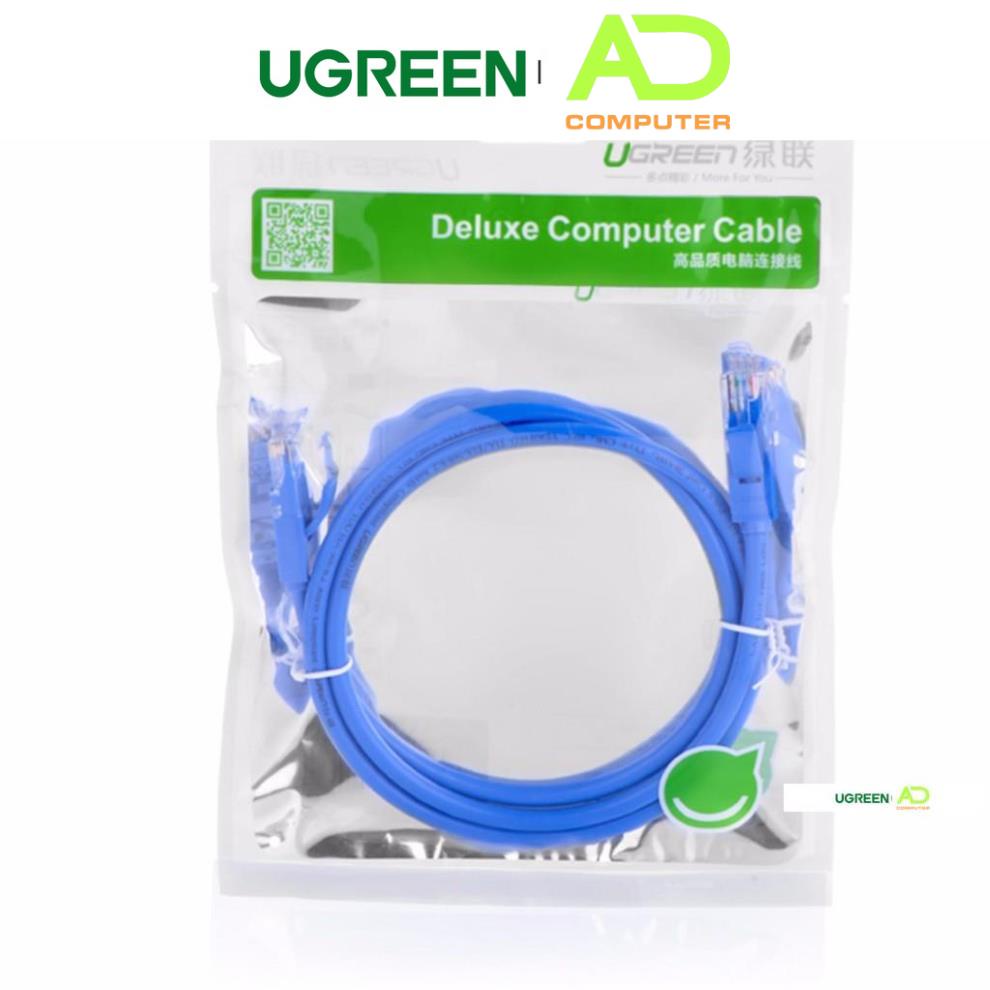 Dây mạng bấm sẵn 2 đầu Cat6 UTP Patch Cords UGREEN NW102 - Hàng phân phối chính hãng - Bảo hành 18 tháng