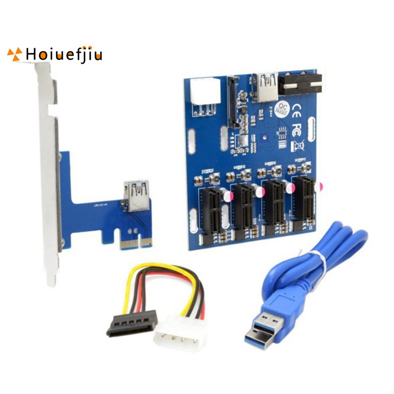 Card Mở Rộng Pci-E 1x Sang 4 Khe Cắm Usb 3.0