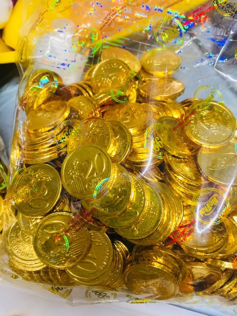 [FREESHIP 99K TOÀN QUỐC 🌼100g Chocolate đồng tiền thỏi vàng 9999 thơm ngon béo!!!