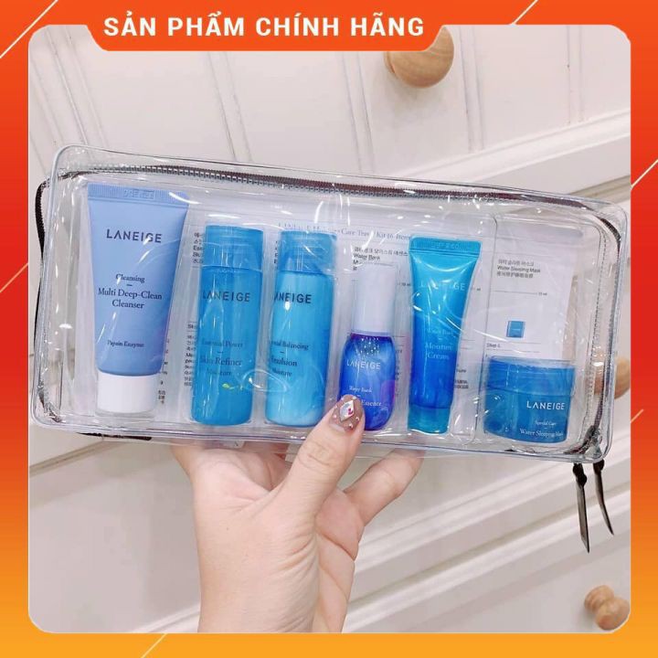 Sét Dưỡng Ẩm Giúp Làm Trắng Da Laneige Mini 6 Món