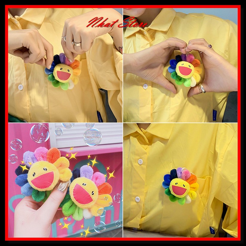 Ghim cài áo hoa hướng dương, trâm cài balo, túi xách cực cute brooch nhatstore158