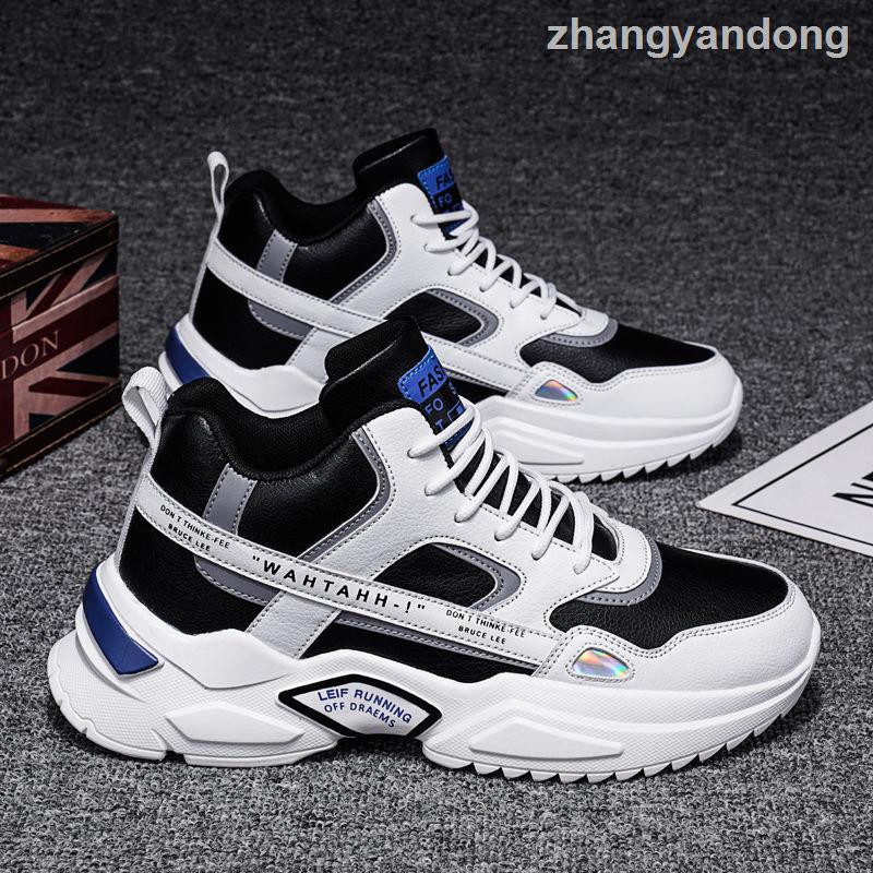 Giày Thể Thao Cổ Cao Phối Nhung Ấm Áp Cá Tính Cho Nam | BigBuy360 - bigbuy360.vn