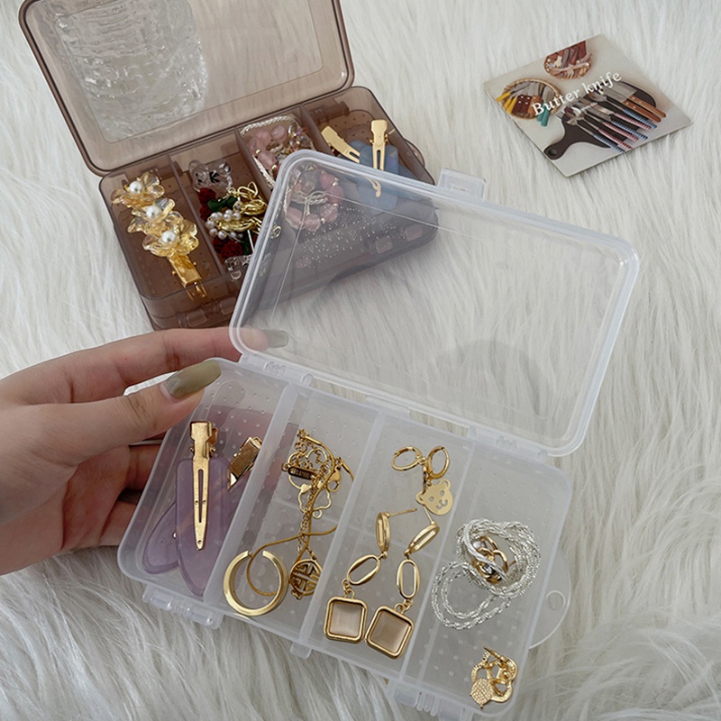 Hộp Đựng Trang Sức Trong Suốt Hai Tầng Tiện Dụng