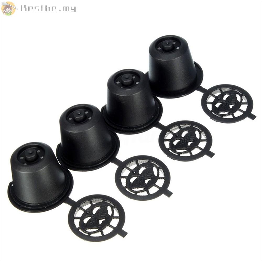 Set 4 Viên Nén Cà Phê Kèm Muỗng Nhựa Cho Máy Pha Cà Phê Nespresso