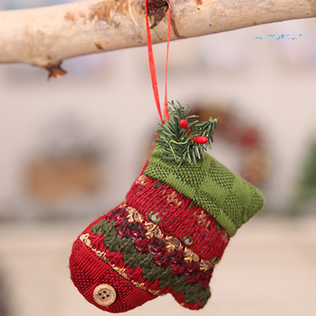 Phụ Kiện Treo Trang Trí Giáng Sinh Bằng Vải Tinh Tế