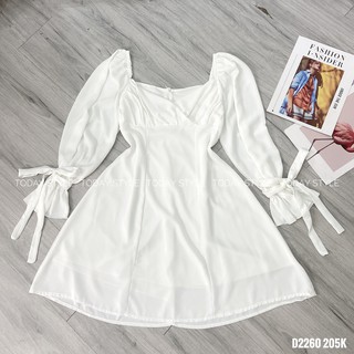 ĐẦM XÒE DÀI TAY TODAYSTYLE FREESIZE D2260