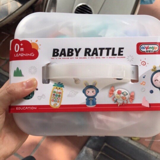 Hộp 10 món đồ chơi gặm nướu an toàn cho bé - Đồ chơi cho bé