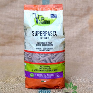 Nui ống đậu gà nguyên cám hữu cơ 500g Sottolestelle