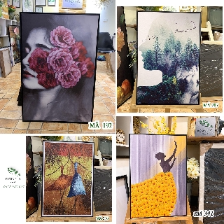 Tranh canvas cảnh trừu tượng đẹp cỡ 30x45 ( tranh kèm khung y hình )