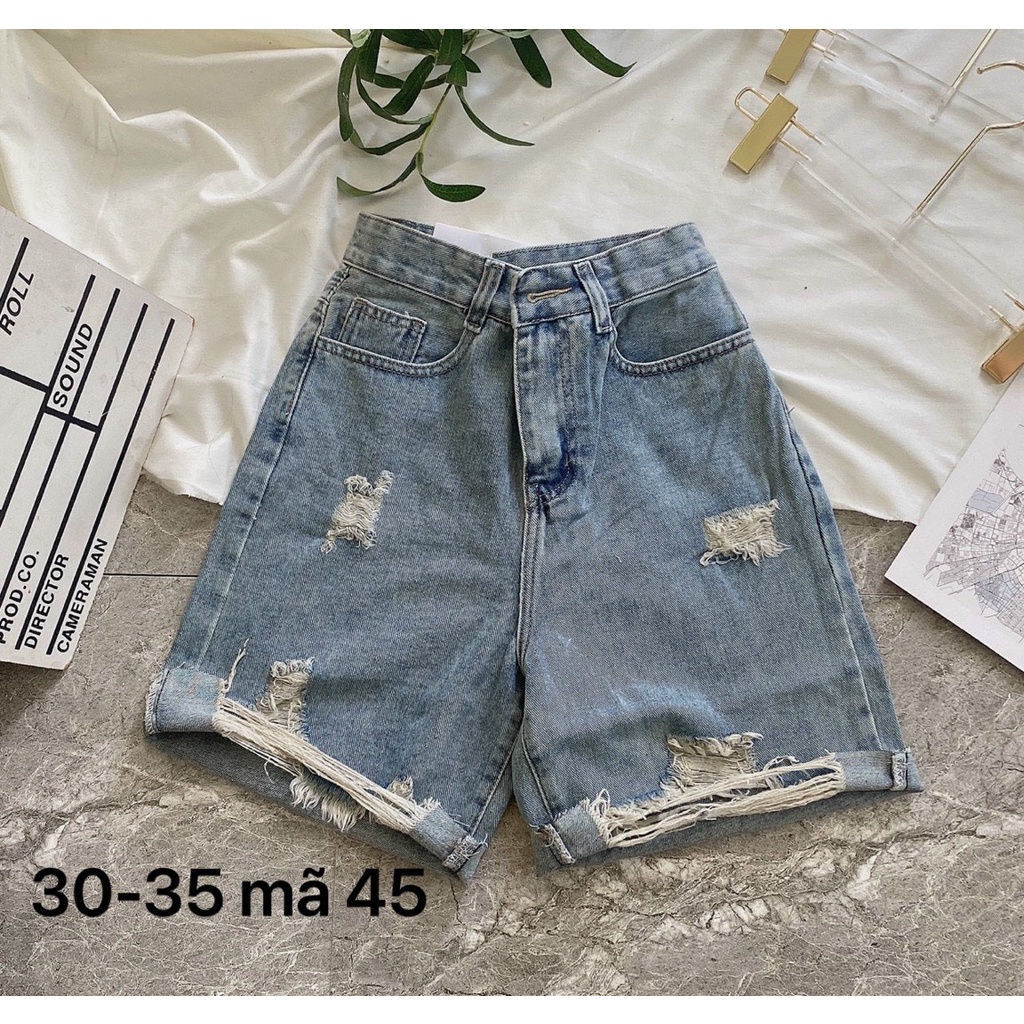 SHORT NGỐ BIGSIZE RÁCH LỚN, QUẦN LỬNG SIZE TO JEANS CAO CẤP ms 45 TCshopJeans