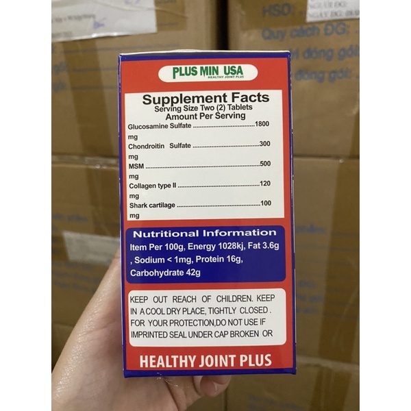 Viên xương khớp PLUS MIN USA 60 viên