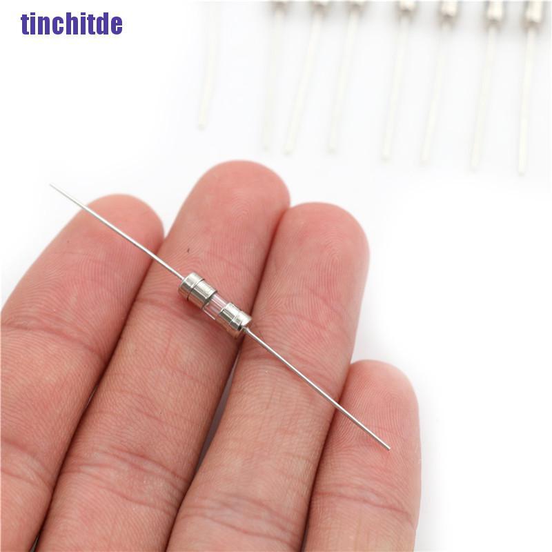 Bộ 10 Ống Thủy Tinh 3.6 X 10Mm 250V F1A / 2A / 3A / 5A Chất Lượng Cao