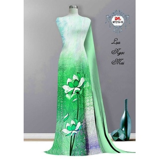 vải áo dài hoa sen