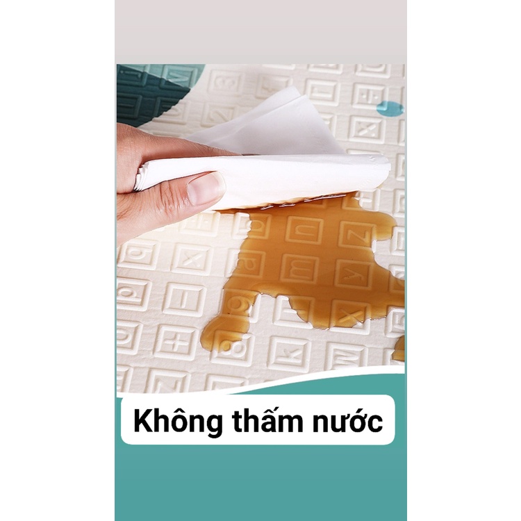 Thảm xốp cho bé, thảm xốp gấp gọn, lót sàn hai mặt kích thước 1m8x2m nhiều hình thù ngẫu nhiên
