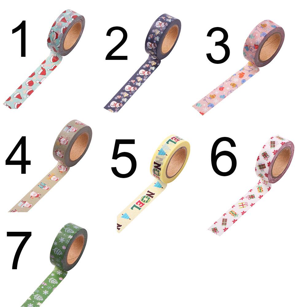 Bộ 2 Cuộn Băng Dính Washi Kiểu Dáng Dễ Thương Dùng Trang Trí Sổ Tay