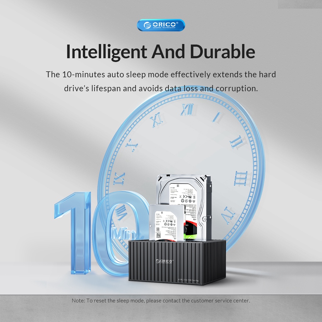 Trạm Kết Nối Ổ Cứng ORICO series 2.5 3.5 Inch Type-C 10Gbps Cho 2.5 / 3.5 "HDD / SSD 12V3A UASP 40TB Max