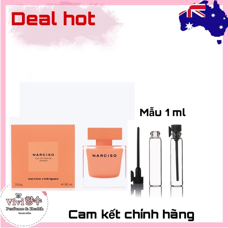 [Auth] Nước hoa Narciso Cam Ambree 10ml/5ml/1ml | BigBuy360 - bigbuy360.vn