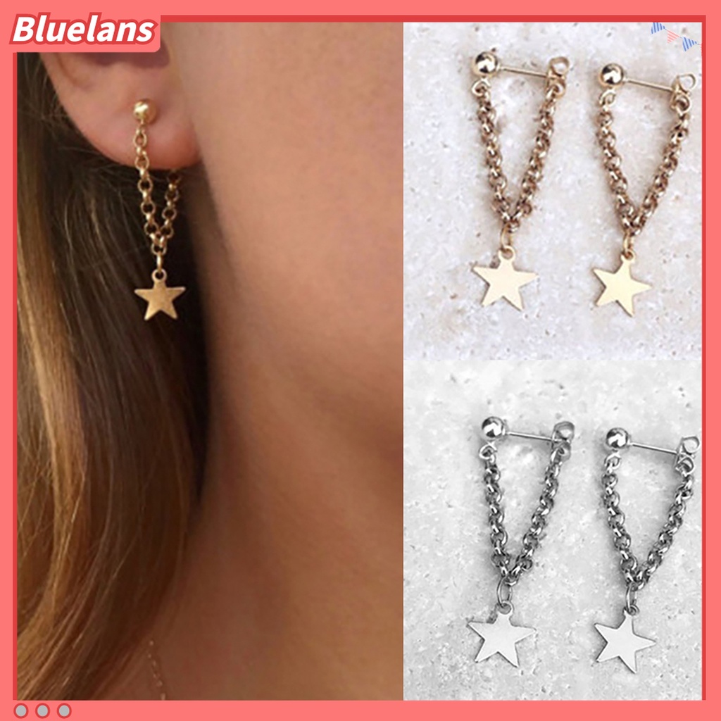 Đôi bông tai họa tiết ngôi sao xinh xắn cho nữ