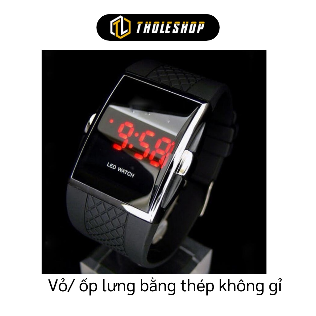 Đồng Hồ Thể Thao Nam Nữ Mặt Vuông Đèn Led Thời Trang 8911
