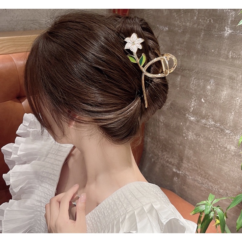 Kẹp tóc nữ  CONMEODENTAILOR Hoa Tulip
