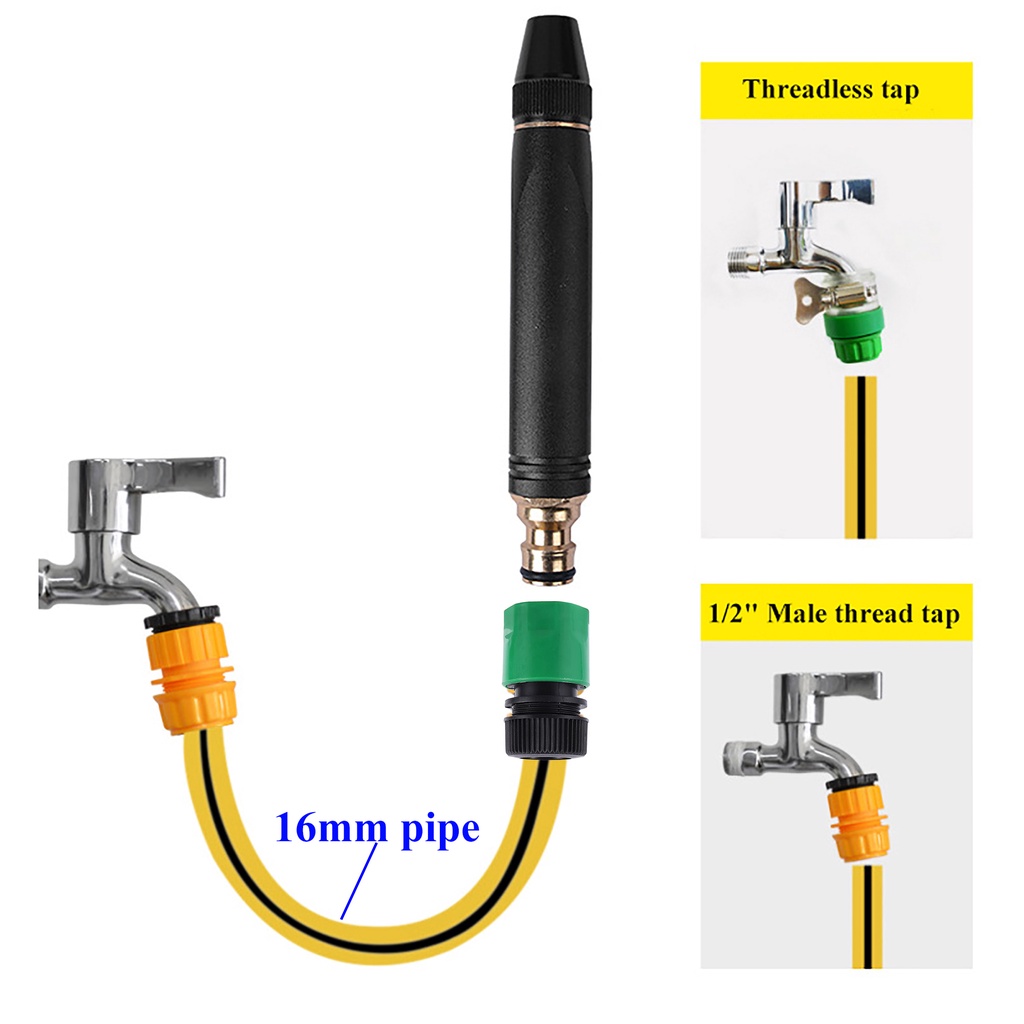 1 Súng Phun Nước Áp Suất Cao Bằng Hợp Kim Nhôm Có Thể Điều Chỉnh