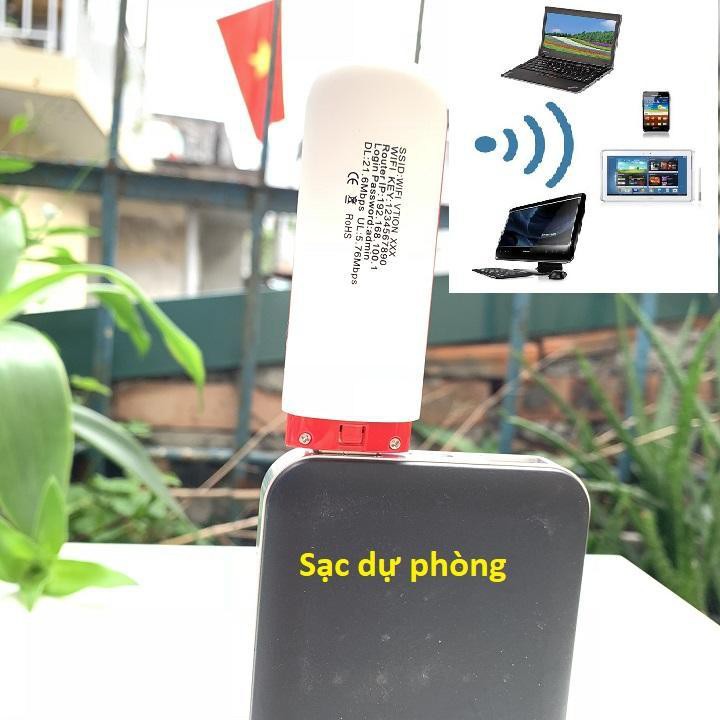 Usb Dcom Phát Wifi 3G/4G Tốc Độ Cao Cắm Vào Nguồn Điện Là Phát Wifi Dùng Mạng Ổn Định