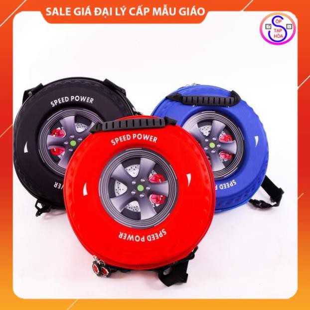 💎FREESHIP💎 Balo 3D Hình Bánh Xe Dành Cho Bé