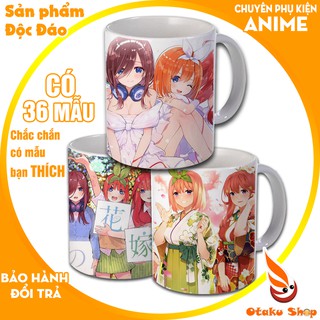 {24 Mẫu} Ly sứ in hình Anime Gotoubun Nhà có 5 nàng dâu Cốc uống nước đẹp làm quà tặng đặc biệt giá trị và ý nghĩa