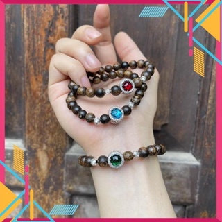 Vòng Tay Trầm Hương Sánh Chìm mix charm Pan