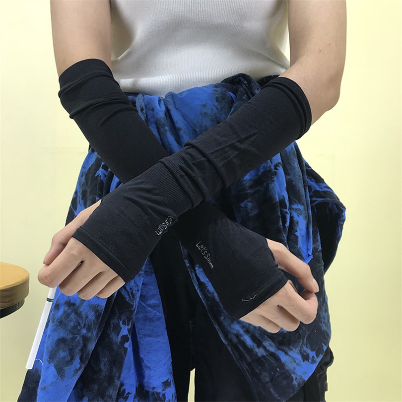 Găng Tay Vải Lụa Mát Dễ Phối Đồ Tiện Dụng 129113Găng Tay Chống Nắng Thiết Kế Cá Tính Cho Nam Và Nữ