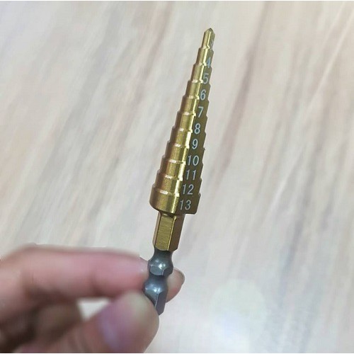 Mũi Khoan Bước Đường Kính 3 - 13mm (khoan tháp) Chuôi Lục Giác