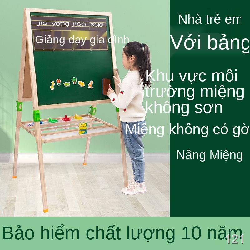 VKhung bảng vẽ trẻ em lớn không sơn loại khung hai mặt từ tính bảng nhỏ bảng đen em bé viết bảng trắng gia sư học tập bả